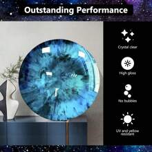 环氧树脂 32OZ - 透明环氧树脂套件 - 不发黄无气泡艺术树脂铸造树脂适用于艺术工艺品、珠宝制作、木材和树脂模具（16OZ X 2）