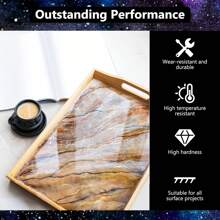 环氧树脂 32OZ - 透明环氧树脂套件 - 不发黄无气泡艺术树脂铸造树脂适用于艺术工艺品、珠宝制作、木材和树脂模具（16OZ X 2）