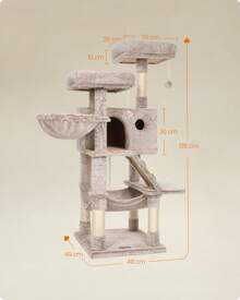 Feandrea Cat Trees & Condos - 米色 - 查看 6