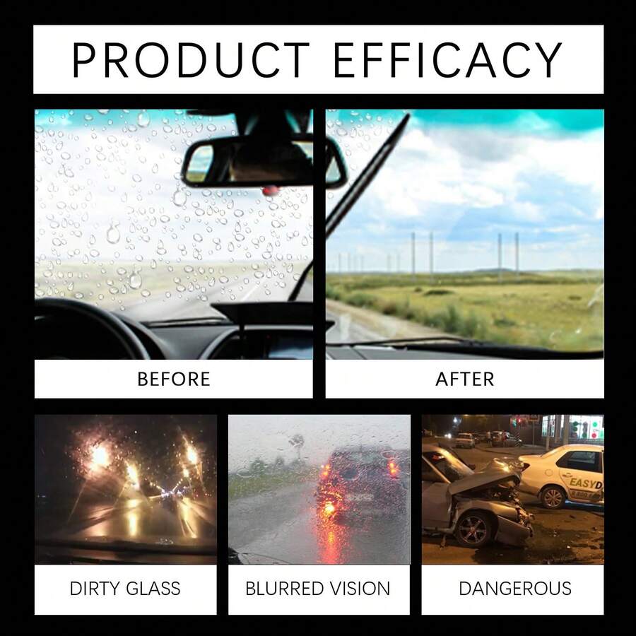 Glass AntiFog & Oil Stain Remover Effervescent Tablets, Effective In