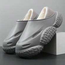 Zapatillas de casa impermeables con puntera cerrada y sin cordones para hombre, para invierno 2023-2024. Calzado de invierno para pareja adecuado para la nieve del noreste