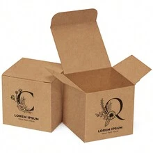 50 hộp quà tặng mini bằng giấy Kraft nâu 5x5x5cm/2x2x2in có chữ và văn bản tùy chỉnh, thích hợp để đóng gói những món quà nhỏ như sôcôla, bánh quy, kẹo, đồ thủ công mỹ nghệ, mỹ phẩm, kem dưỡng da du lịch. Thích hợp cho lễ hội, tiệc tùng và đóng gói sản phẩm doanh nghiệp nhỏ. - Màu Khaki - Xem 3