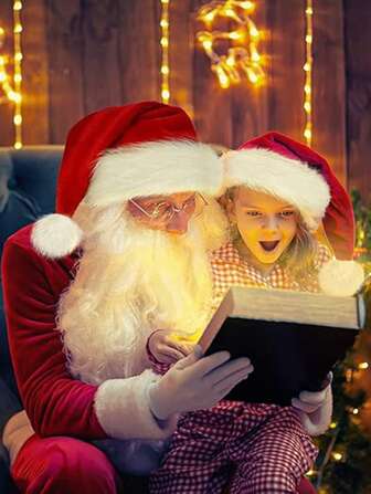 3pcs Christmas Hat, Santa Hat Holiday For Adults Unisex Velvet Comfort Extra Thicken Fur Xmas Hat For New Year Festive Party