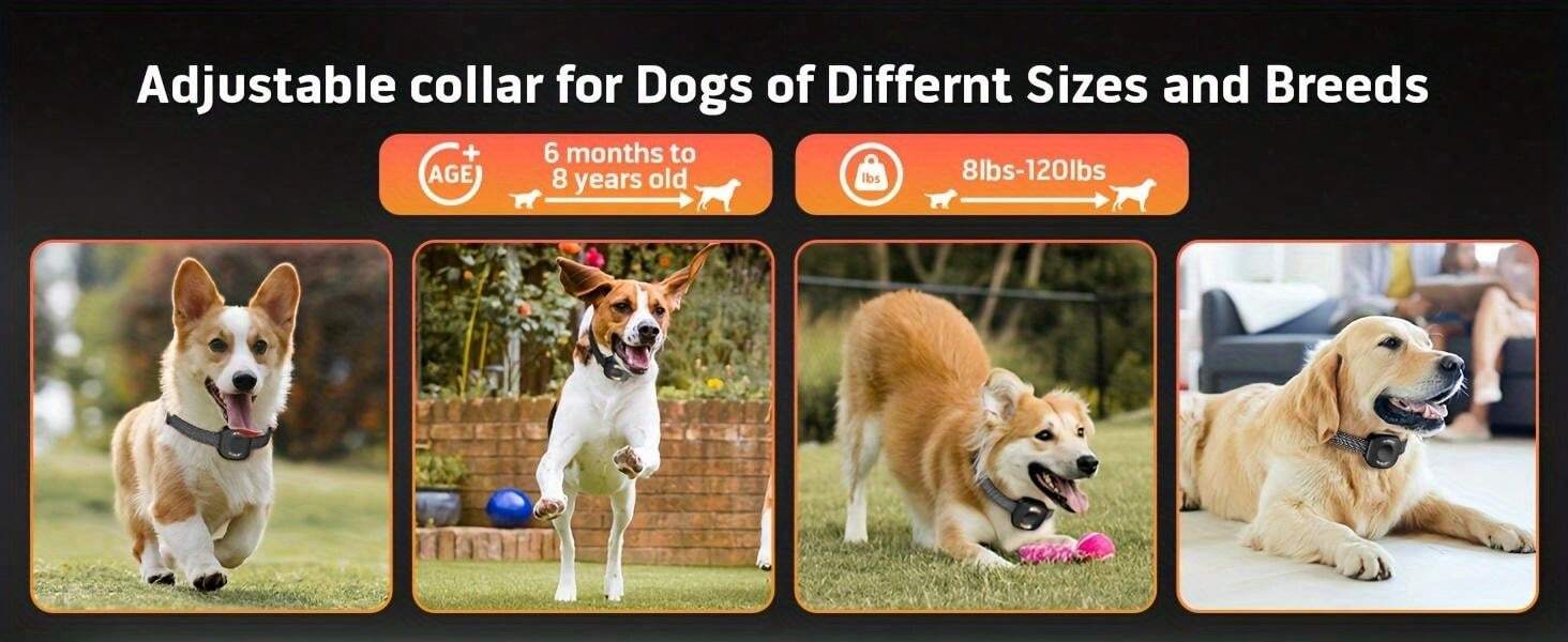 Rechargeable AntiBark Dog Collar Smart Bark Control Collar With