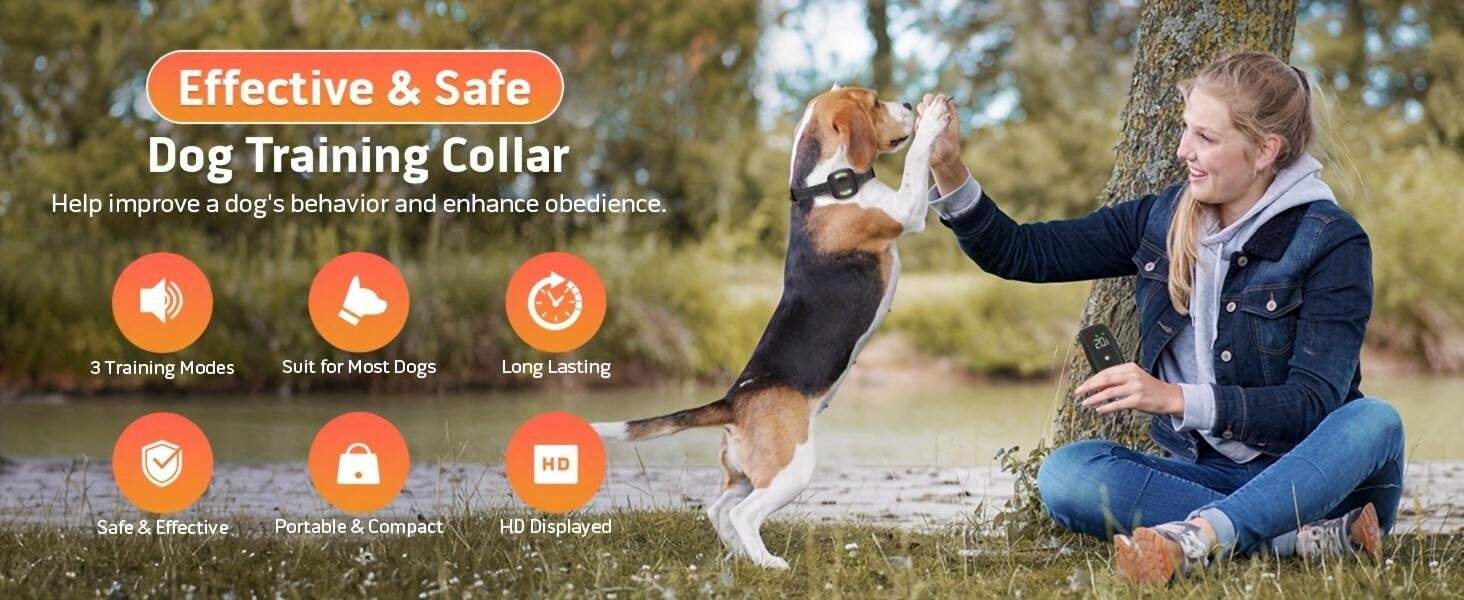 Rechargeable AntiBark Dog Collar Smart Bark Control Collar With