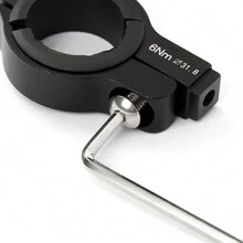Bicycle Phone Holder, Aluminum Motorcycle Phone Holder, Bicycles, Motorcycles, Scooters, E-Bike Universal Phone Holder, Rotating Phone Holder For 3.5-6.2 Inch Smartphones, Navigation System - 黑色 - 查看 3