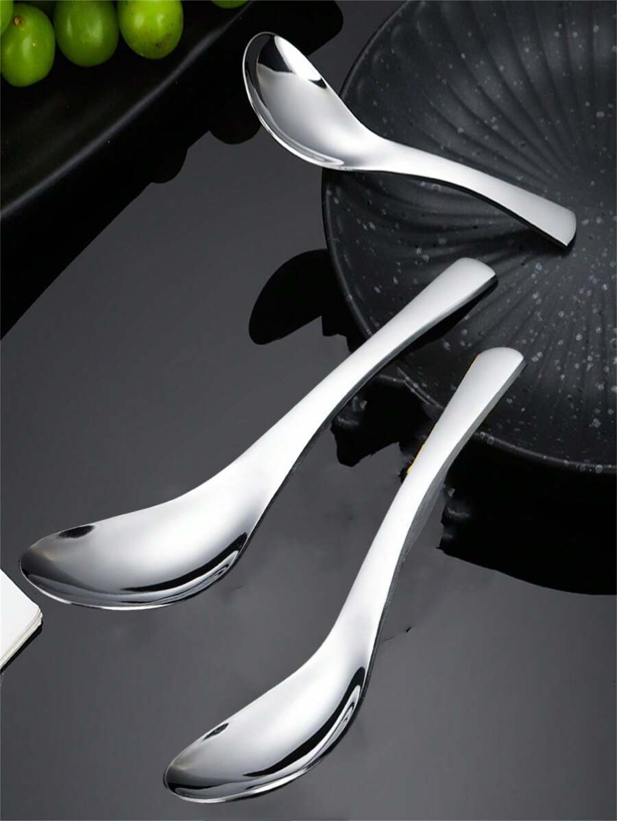Colher de Sopa Premium em Aço Inoxidável Reforçada, Design Resistente ...