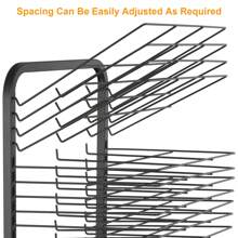Art Drying Rack, 16/25 Removable Shelves Mobile Paint Drying Rack With Lockable Castors, Canvas Rack Art Storage Ideal For Schools And Art Studios Blue - Blue(25Shelves) - View 3
