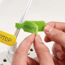 1 Bộ 32 Dây Buộc Cáp Nhiều Màu Có Thể Tái Sử Dụng Dùng Để Quản Lý Và Nhận Dạng Dây Cáp, Có Thẻ Nhãn Phù Hợp Cho Thiết Bị Điện Tử Và Máy Tính, Không Dùng Pin - Nhiều màu - Xem 3