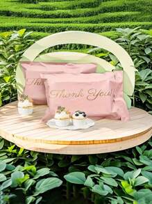 10 pezzi Sacchetti regalo con sigillo di ringraziamento rosa, sacchetti multifunzionali per spedizione, sacchetti regalo di alta qualità, sacchetti decorativi per regali, vestiti, scarpe, adatti per feste, matrimoni e confezioni per piccole imprese, San Valentino