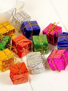 Bộ quà tặng mini xốp Giáng sinh 6 món, Gói quà tặng laser Đồ trang trí cây thông Noel - Nhiều màu - Xem 7