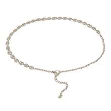 Elegant Women's Belt With Chain Sophisticated Accessory For All Occasions - Bạc - Xem 4