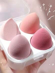 15件套迷你多功能化妆刷套装，配有防滑舒适手柄，包含眼影刷、腮红刷和化妆海绵，化妆刷套装，化妆刷组合，化妆刷套装，全套化妆刷，化妆套装，化妆刷套装，化妆礼盒套装 - 彩色 - 查看 4