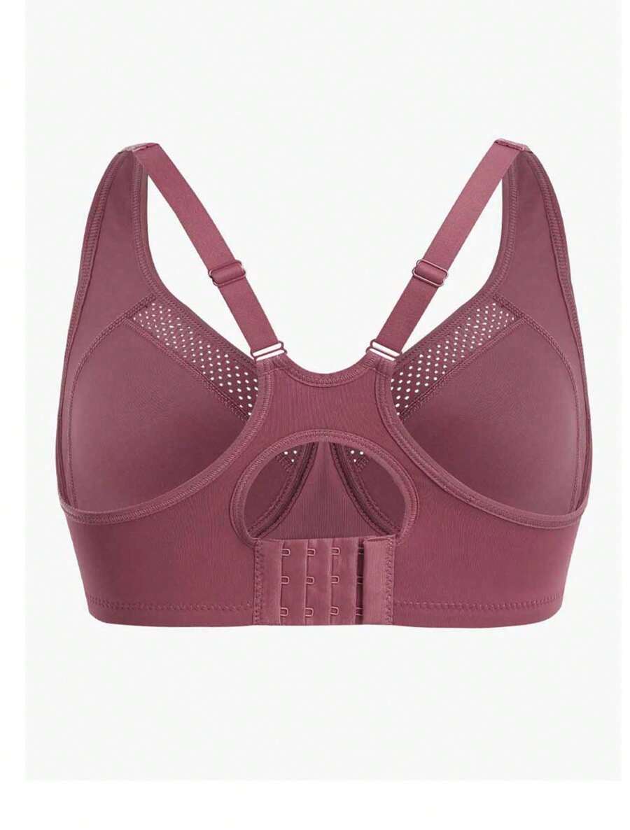 Nebility Women High Impact Support Sports Bra Wireless Racerback