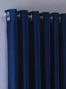Curtain For Living Room Bedroom Blackout Fabric 4.00x2.50 Ellegance - 藏蓝色 - 查看 4