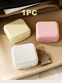 1 hộp đựng thuốc mini 7 ngày di động, hộp đựng thuốc có ngăn, hộp đựng thuốc, chất liệu PP - Nhiều màu - Xem 6