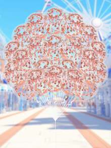 Bộ 12 quả bóng bay cao su trong suốt nhiều màu sắc 12 inch, thích hợp để trang trí tiệc cưới sinh nhật - Nhiều màu - Xem 9