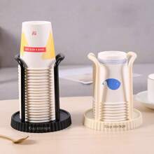 1 件装一次性杯子收纳架架子水茶杯分配器马克杯展示架收纳用品家庭收纳 - 彩色 - 查看 8