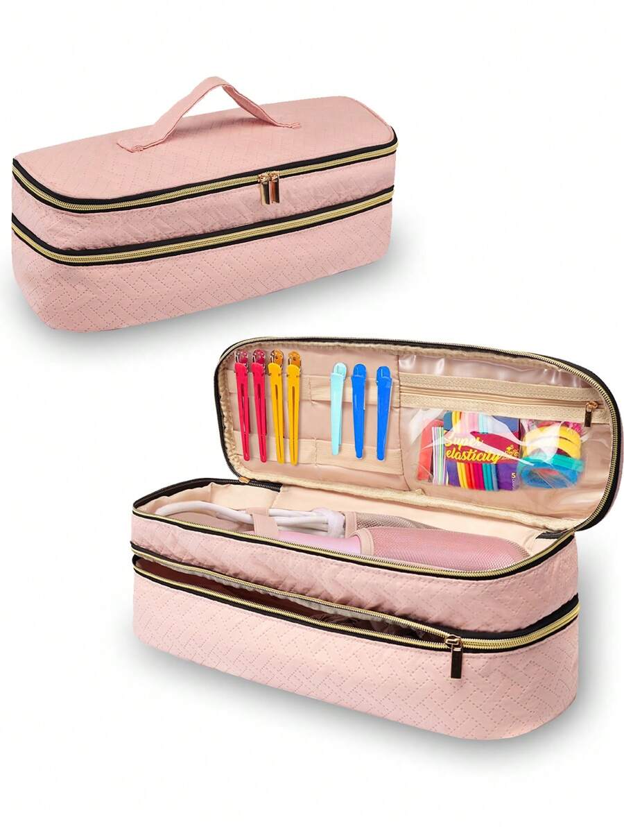 Double Layer Travel Case Compatible With REVLON One Step Blow Hair