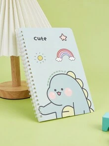 学生办公线圈本高颜值笔记本小学生日常笔记本A5，颜色随机混装 - A7 - 查看 4