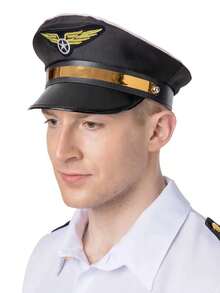 1 Chiếc, Mũ lưỡi trai nữ, Mũ cảnh sát Unisex, Mũ bảo vệ, Mũ hóa trang Halloween, Cosplay, Thích hợp cho tiệc ngày lễ, Phù hợp với trang phục - màu đen - Xem 8