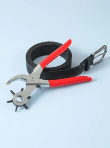 1pc Multifunction Belt Punch Tool, Simple Hadfield Steel Hold Punch For Household