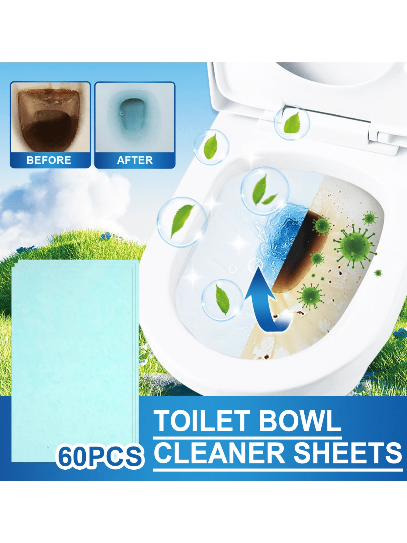 Toilet Cleaning Tablets Toilet Bowl Cleaner & Stain Remover