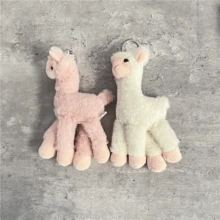 Mặt dây chuyền trang trí búp bê Alpaca dễ thương, búp bê mềm nhỏ, móc khóa túi, quà tặng móc khóa cho bạn bè - Nhiều màu - Xem 4