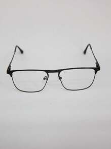 AMIA Men's Metal Eyeglass Frame With Blue Light Filter Lenses MOD 2305* - 黑色 - 查看 4