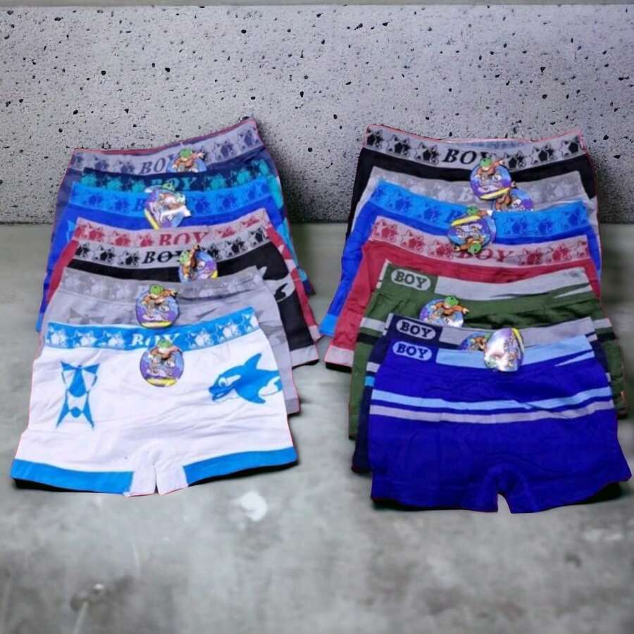 12 BOXER DE NIÑO MICROFIBRA MULTICOLOR - Multicolor - Ver 1