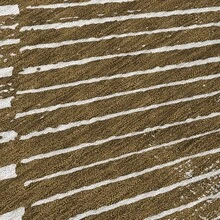 10' X 14' Chocolate Abstract Washable Non Skid Indoor Outdoor Area Rug - 巧克力 - 查看 8