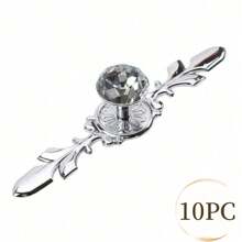 5 Pieces Set Of Elegant Gold Rhinestone Crystal Glass Handles With Tray - Polished Finish, Highly Attractive Multifunctional Kitchen, Bathroom And Office Decorative Glass Handles, Crystal Handles For Drawers And Cabinets - Multicolor - View 26
