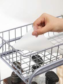 SONGMICS Organizador de Cocina, Estantería de 2 Niveles Extraíbles para Armario, Organizador Apilable bajo el Fregadero con Cajones, para Cocina, Baño, Plata ,1x Organizador de cocina - 银色 Juego de 1 - Ver 5