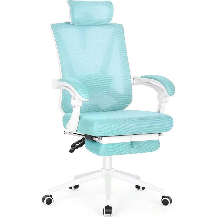Ergonomic Office Chair With Footrest, Ergonomic Desk Chair With