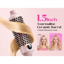 Cepillo térmico de ión negativo de 1.5 pulgadas de Wavytalk - Cepillo térmico de iones negativos, color rosa - Ver 10