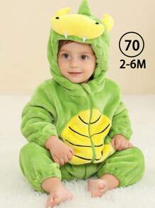 MICHLEY 1 pièce MICHLEY Sac de couchage bébé à manches longues avec double fermeture éclair. Automne hiver. Dinosaure/Chauve-souris/Singe/Lapin mignons et confortables avec chapeau. Déguisement. Sac de couchage en polyester pour enfants. 0-3 ans. Unisexe. Fournitures pour bébés. Convient pour l'intérieur, l'extérieur, les festivals. Amour Saint-Valentin
