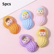 5 chiếc móc giày họa tiết đậu phộng dễ thương, thích hợp cho guốc rỗng, giày làm vườn, dép xăng đan, trang trí giày thời trang - Dòng đậu phộng Duomei - Xem 10