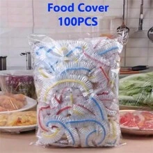 50/100/300/500pcs Reusable Elastic Food Bowl Protective Covers, StretchableFood Covers, Suitable For Different Sizes Bowls And Plates