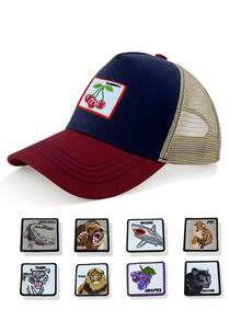 2pcs Embroidered Patch Decorative Accessories, Fashionable Versatile Matching For Baseball Cap, Knit Hat, Bucket Hat, Straw Hat, Dress Hat, Etc. - A - View 1