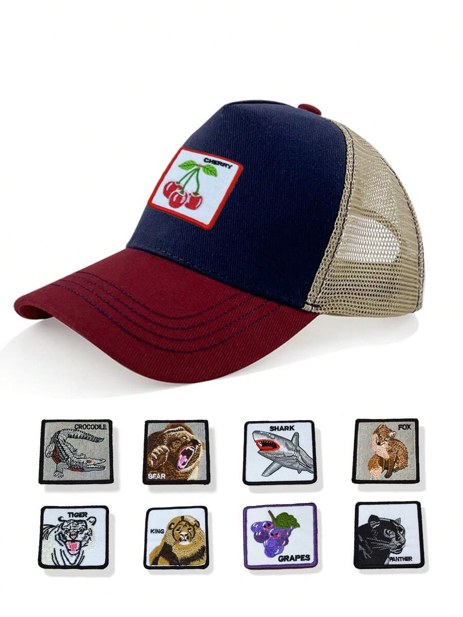 2pcs Embroidered Patch Decorative Accessories, Fashionable Versatile Matching For Baseball Cap, Knit Hat, Bucket Hat, Straw Hat, Dress Hat, Etc. - A - View 1