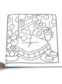 Hygge Place: Coloring Book For Adults And Teens, Bold And Easy Designs For Relaxation With Cozy Little Corners (Bold & Easy Coloring).Christmas Gift, Cute Cartoon Coloring Book. Back To School,Back To School,School Supplies