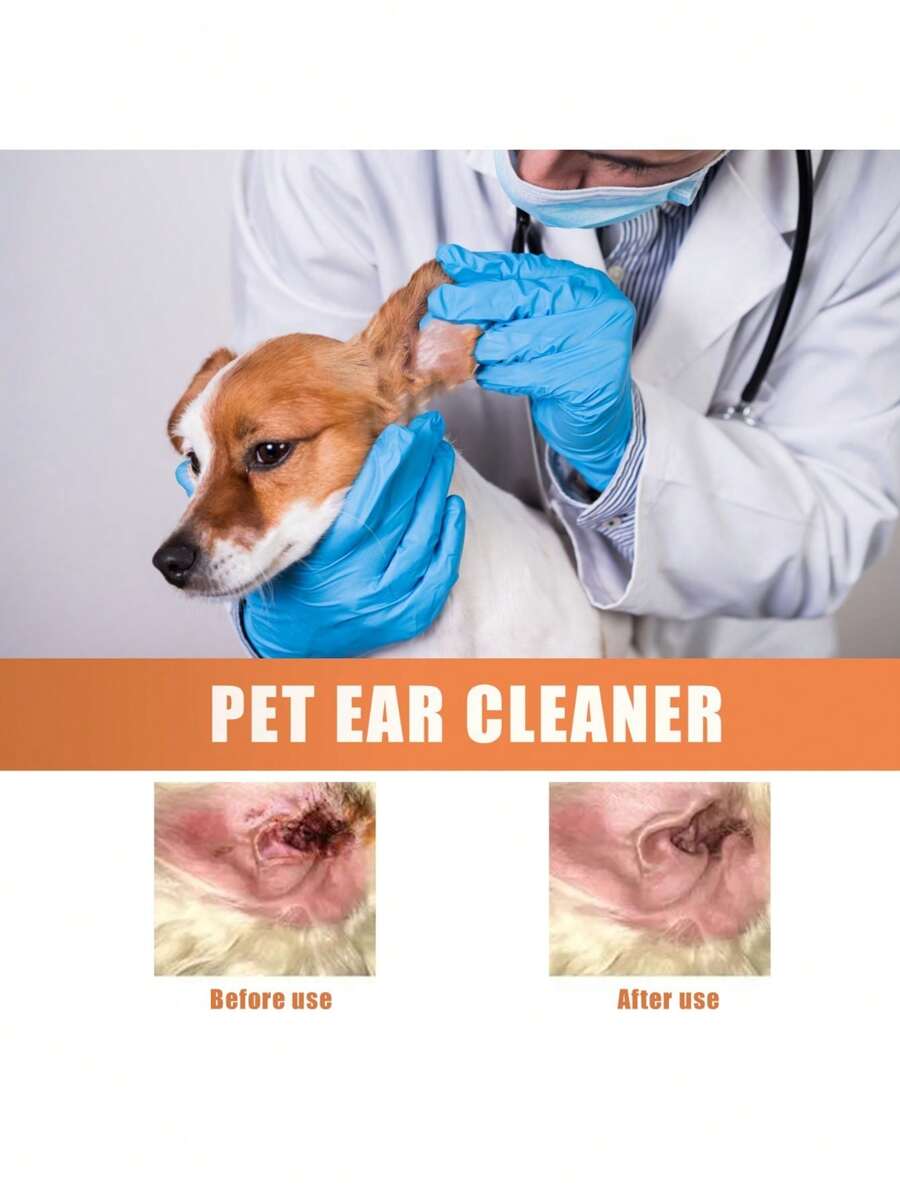 Pet Ear Cleaning Solution, Relief Ear Itching, Clean Ear Debris And