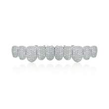 THATBOY 1 PC Hip Hop Cubic Zirconia Teeth Grills 10 Teeth Top Bottom Grills Dental Mouth Punk Tooth Caps Cosplay Rapper Jewelry - Multicolor - View 16