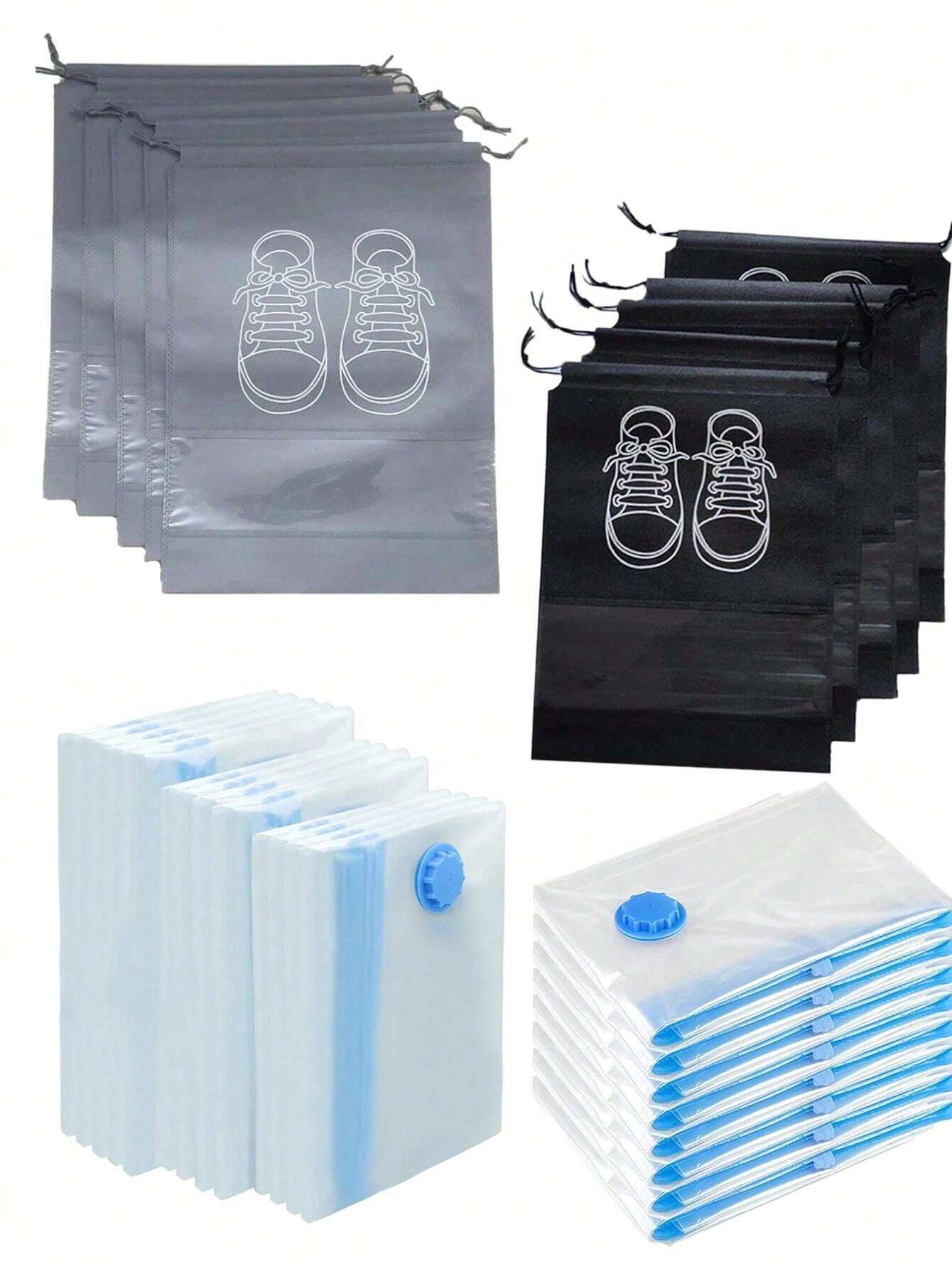 13pcs/10pcs/5pcs/3pcs/1pc Super Thick Vacuum Compression Storage Bags