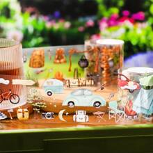 1 Cuộn Nhật Ký Du Lịch Tự Làm Nhãn Dán Trang Trí Cho Sổ Lưu Niệm - Nhiều màu - Xem 6