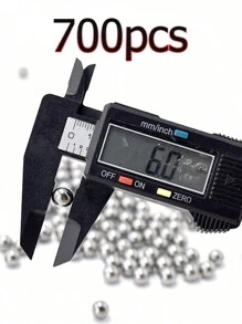 200/500/700/1000 Pcs/Pack 6mm (0.24in) Stainless Steel Balls For Slingshots, Hunting, Industrial Materials, Bicycle Bearings, Precision Mirror-Polished Hardened Balls - Silver - View 11