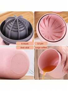 Portable Lemon And Orange Juicer Cup - Simple Manual Juicer - Two Ways To Use, - L-001 - View 8