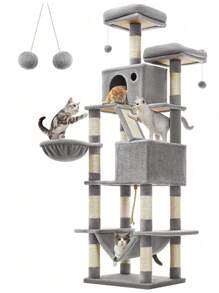 Feandrea Cat Trees & Condos - 淺灰色 - 查看 8