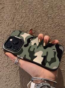 1 件个性化全屏迷彩涂鸦图案防震 TPU 手机保护壳适用于 iPhone - 彩色 - 查看 2
