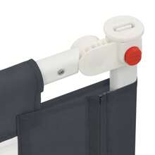 Toddler Bed Rail Dark Grey Soft Fabric 160cm For Secure Sleep Transition - Grey - View 5